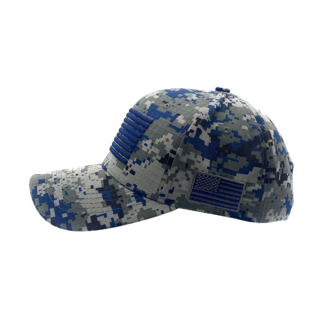 Empire Cove USA Flag Baseball Dad Caps Patriotic Hats Camo Camouflage Military-Black-