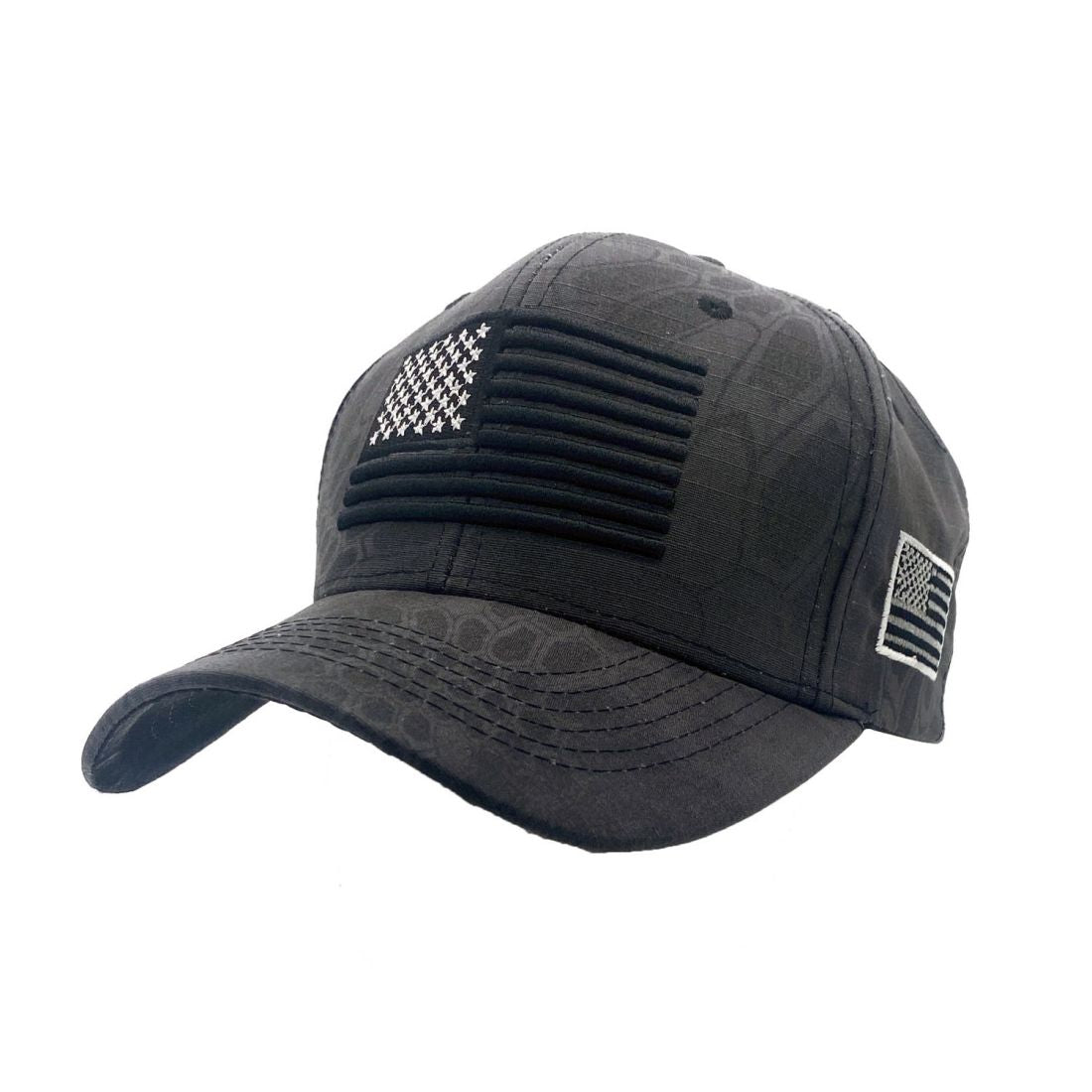 Empire Cove USA Flag Baseball Dad Caps Patriotic Hats Camo Camouflage Military-Black-