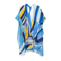 Empire Cove Womens Abstract Print Kimono Shawl Wraps Beach Cover Ups Summer-Blue-