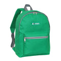 Everest Backpack Book Bag - Back to School Basic Style - Mid-Size-Emerald Green-