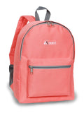 Everest Backpack Book Bag - Back to School Basic Style - Mid-Size-Coral-