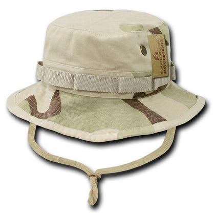 Military Style Boonie Bucket Fishing Hunting Rain Camouflage Hats Caps-Black-Small (6 7/8 - 7)-