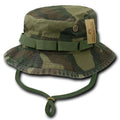 Military Style Boonie Bucket Fishing Hunting Rain Camouflage Hats Caps-Woodland Camo-Small (6 7/8 - 7)-