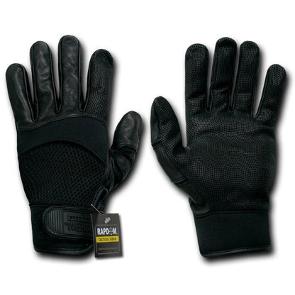 Air Mesh Breathable Digital Leather Tactical Patrol Gloves-Small-
