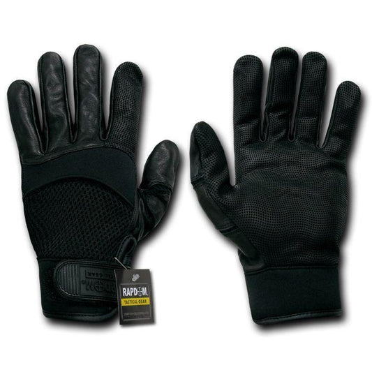 Air Mesh Breathable Digital Leather Tactical Patrol Gloves-Small-