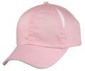 Air Vent Sandwich Two Tone Washed Cotton 6 Panel Low Crown Unstructured Hat Caps-Pink/White-