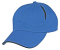 Air Vent Sandwich Two Tone Washed Cotton 6 Panel Low Crown Unstructured Hat Caps-Royal/Black-
