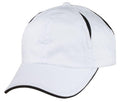 Air Vent Sandwich Two Tone Washed Cotton 6 Panel Low Crown Unstructured Hat Caps-White/Black-