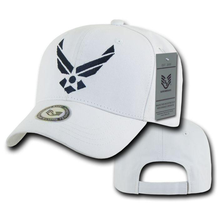 Army Air Force Navy Marines Police Security Cotton Baseball Hats Caps-AIR FORCE - WHIT-