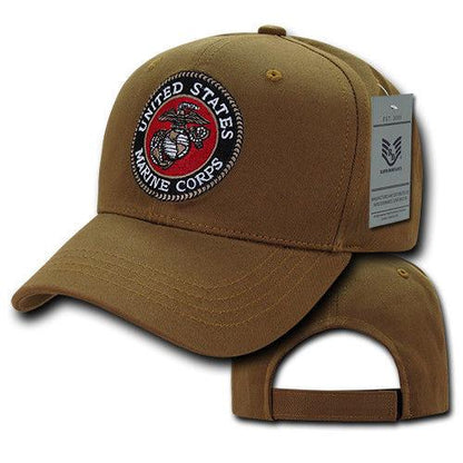Army Air Force Navy Marines Police Security Cotton Baseball Hats Caps-MARINE SEAL - COYOTE-