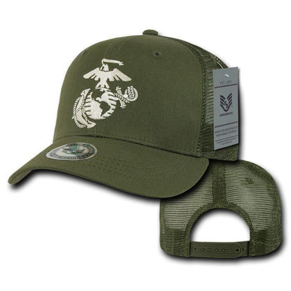 Army Air Force Navy Marines Police Security Military Back to Basics Trucker Baseball Hats Caps-AIR FORCE - NAVY-