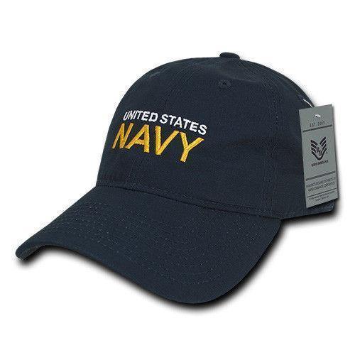 Rapid Dominance Relaxed Relaxed MIL/LE Ripstop Cotton Dad Hats Caps-AiR Force-Navy-