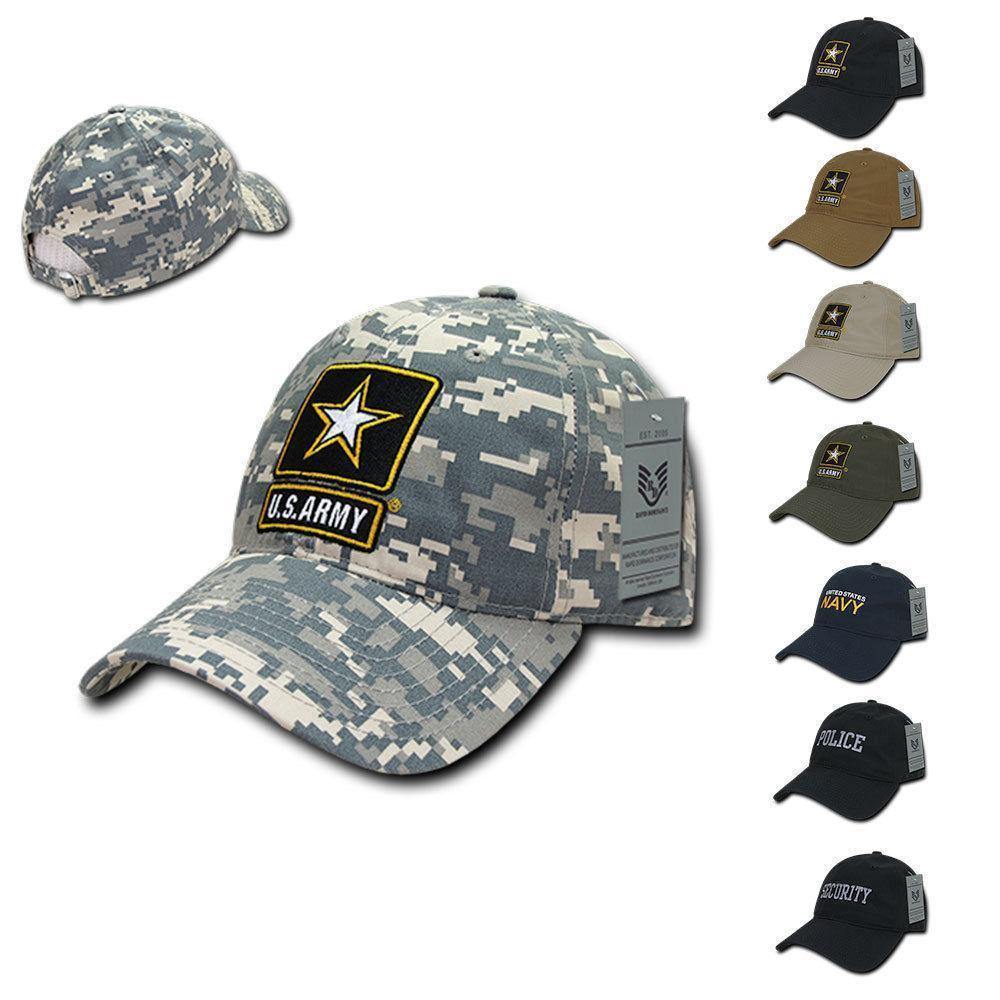 Rapid Dominance Relaxed Relaxed MIL/LE Ripstop Cotton Dad Hats Caps-AiR Force-Navy-