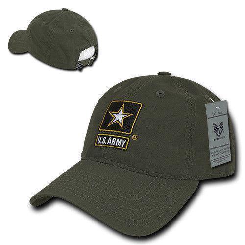 Rapid Dominance Relaxed Relaxed MIL/LE Ripstop Cotton Dad Hats Caps-Army -Olive-