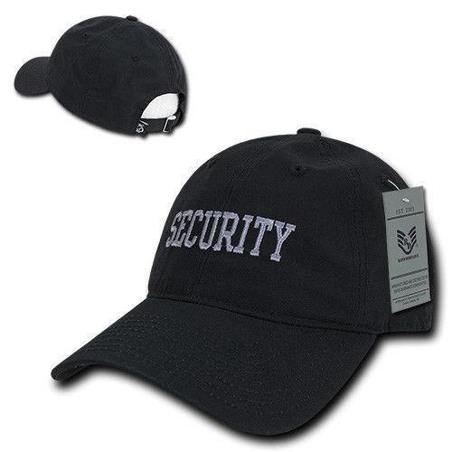 Rapid Dominance Relaxed Relaxed MIL/LE Ripstop Cotton Dad Hats Caps-Security-Black-