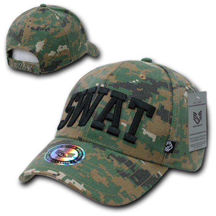 Rapid Dominance USA Military Law Enforcement Camouflage Cotton Caps Hats-Army - Woodland Digital-