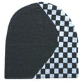 Auto Racing Flag Checkers Warm Winter Beanies Hats Caps Unisex-Black- R 003-