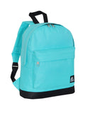 Everest Backpack Book Bag - Back to School Junior-Aqua/Black-