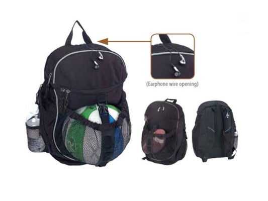 Backpack Bag For School Gym Work Travel Luggage Carry On W/ Large Mesh Pockets-