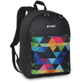 Everest Backpack Book Bag - Back to School Classic in Fun Prints & Patterns-Black Prism-