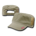 Bdu Patrol Fatigue Cadet Military Army Cotton Adjustable Camo Caps Hats-Khakhi-