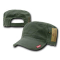 Bdu Patrol Fatigue Cadet Military Army Cotton Zipper Pocket Camo Caps Hats-Olive-