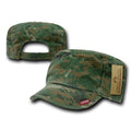 Bdu Patrol Fatigue Cadet Military Army Cotton Zipper Pocket Camo Caps Hats-Woodland Camo Digital-