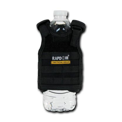 Beer Soda Water Can Bottle Cooler Carrier Insulator Tactical Vest Molle 16Oz-I Plead the 5th - Black-