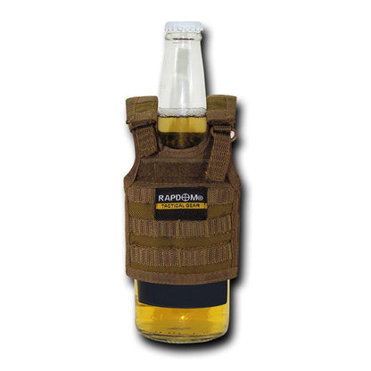 Beer Soda Water Can Bottle Cooler Carrier Insulator Tactical Vest Molle 16Oz-RAPDOM Coyote-