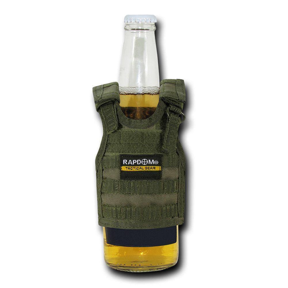 Beer Soda Water Can Bottle Cooler Carrier Insulator Tactical Vest Molle 16Oz-RAPDOM Olive-
