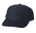 Youth Children Boys Girls Kids Size Cotton Twill 6 Panel Baseball Hats Caps-BLACK-