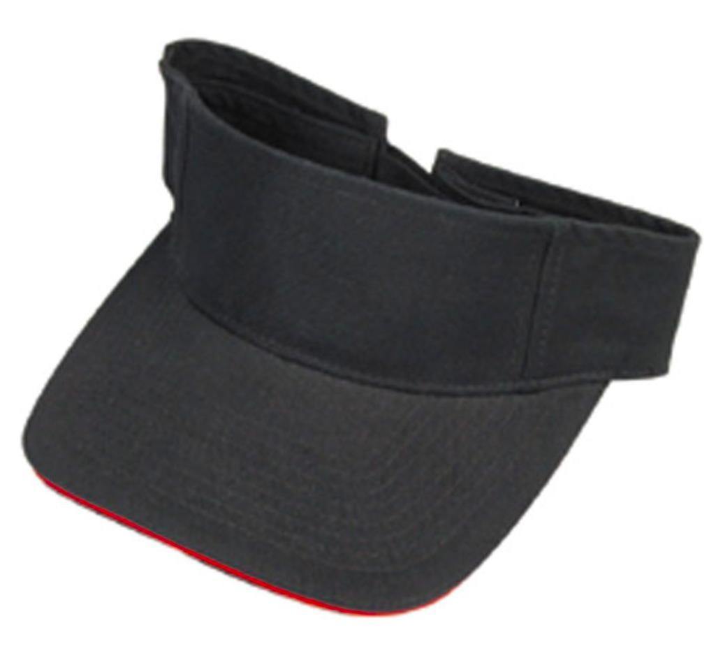 1 Dozen Washed Sandwich Cotton Sun Beach Visors Gold Wholesale Lot Bulk-