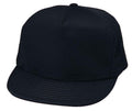 Blank Two Tone 5 Panel Baseball Cotton Twill Snapback Hats Caps-BLACK-