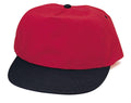 Blank Two Tone 5 Panel Baseball Cotton Twill Snapback Hats Caps-BLACK/RED-