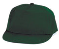 Blank Two Tone 5 Panel Baseball Cotton Twill Snapback Hats Caps-DARK GREEN-