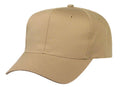 Blank Two Tone Cotton Twill Baseball 6 Panel Snapback Hats Caps-KHAKI-