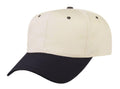 Blank Two Tone Cotton Twill Baseball 6 Panel Snapback Hats Caps-BLACK/STONE GRAY-