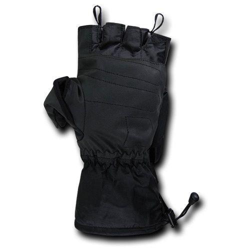 Breathable Water Proof Military Patrol Army Shooting Mitten Gloves-Black-Small-