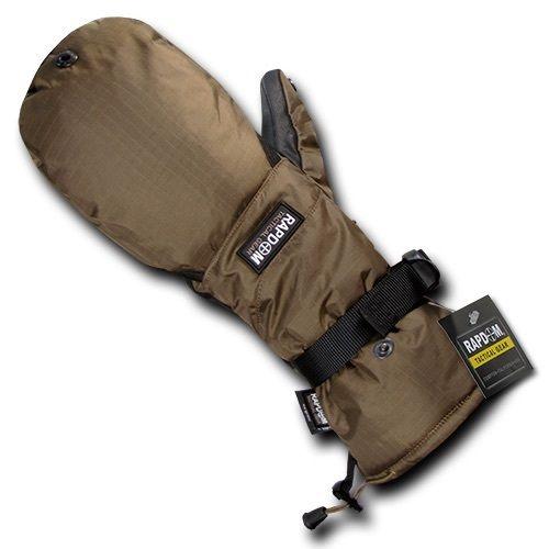 Breathable Water Proof Military Patrol Army Shooting Mitten Gloves-Black-Small-