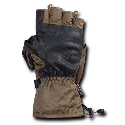Breathable Water Proof Military Patrol Army Shooting Mitten Gloves-Black-Small-
