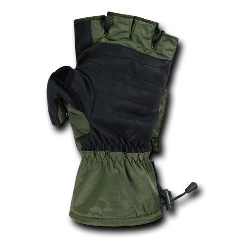 Breathable Water Proof Military Patrol Army Shooting Mitten Gloves-Black-Small-