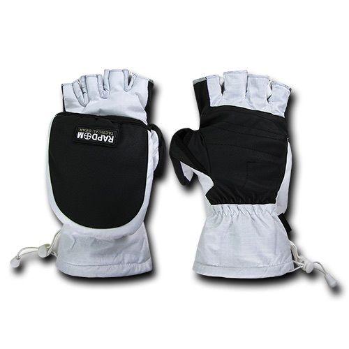 Breathable Water Proof Military Patrol Army Shooting Mitten Gloves-Black-Small-