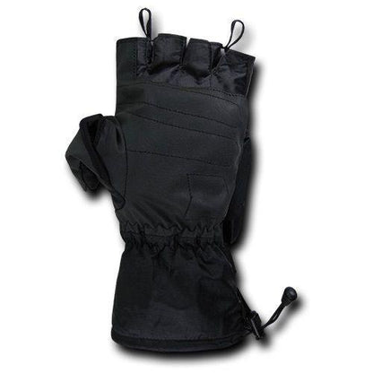 Breathable Water Proof Military Patrol Army Shooting Mitten Gloves-Black-Small-