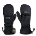 Breathable Water Proof Military Patrol Army Shooting Mitten Gloves-Black-Small-