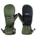 Breathable Water Proof Military Patrol Army Shooting Mitten Gloves-Olive-Small-