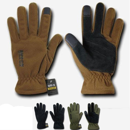 Breathable Water Resistant Tactical Patrol Gloves-Black-Small-