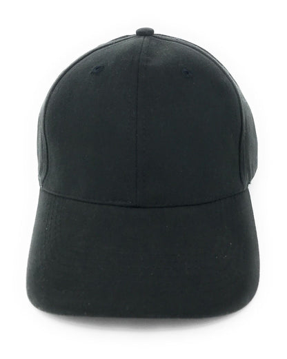 Brushed Cotton Peach Feel 6 Panel Low Crown Baseball Hats Caps Hook Loop Closure-RED-
