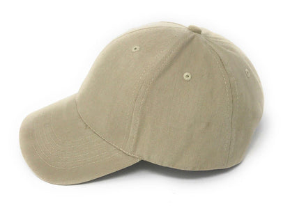 Brushed Cotton Peach Feel 6 Panel Low Crown Baseball Hats Caps Hook Loop Closure-RED-