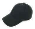 Brushed Cotton Peach Feel 6 Panel Low Crown Baseball Hats Caps Hook Loop Closure-BLACK-