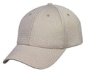 Bullet Hole Mesh 6 Panel Low Crown Air Vent Fabric Baseball Hats Caps-Khakhi-